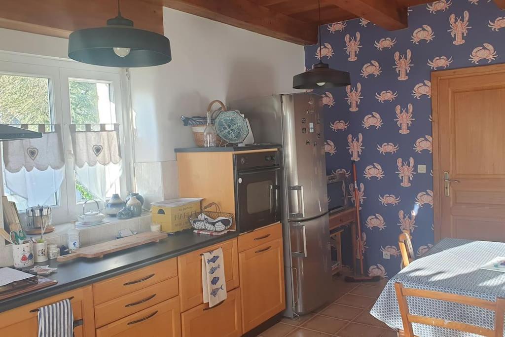 Cottage Entre Mer Et Campagne ポン・スコルフ エクステリア 写真